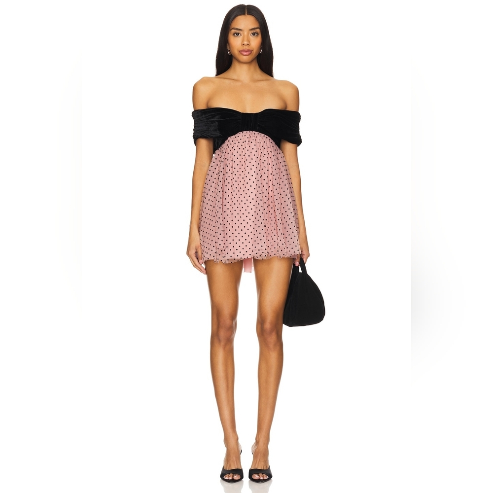 Stone Cold Fox Strapless Black and Pink Dress